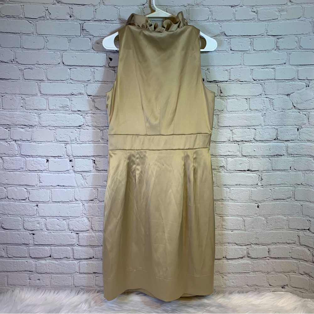 Taylor Gold Shimmer Cocktail Dress - Picture 2 of 10